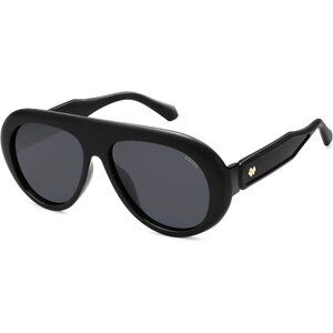 Women's Black/Grey Men Retro Vintage 70s Style UV Protection Sun Glasses